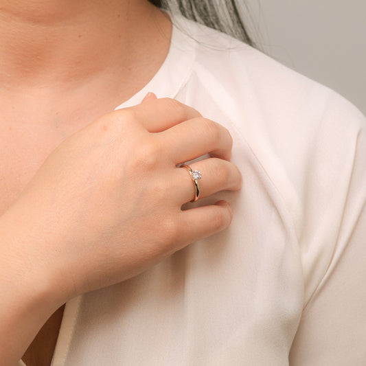 Solitaire Diamond Engagement Ring in 14K Yellow Gold (0.40 ct tw)