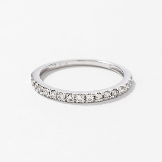Diamond Micro-Claw Set Wedding Band in 14K White Gold (0.24ct tw)