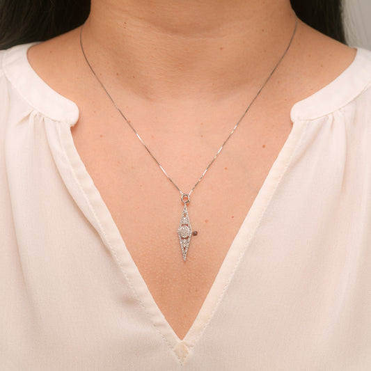 Multi-Look Diamond Cluster Dangle Earrings in 10K White Gold (1.00 ct tw)