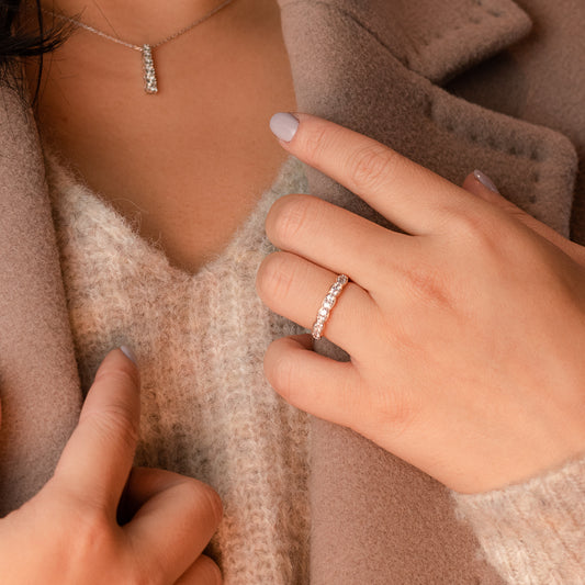 Ladies Diamond Anniversary Ring in 14K Yellow Gold (0.40 ct tw)