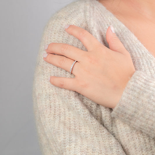 14K White Gold Diamond Anniversary Band (0.50 ct tw)