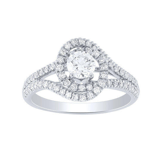 Diamond Engagement Ring in 14K White Gold (1.00 ct tw)