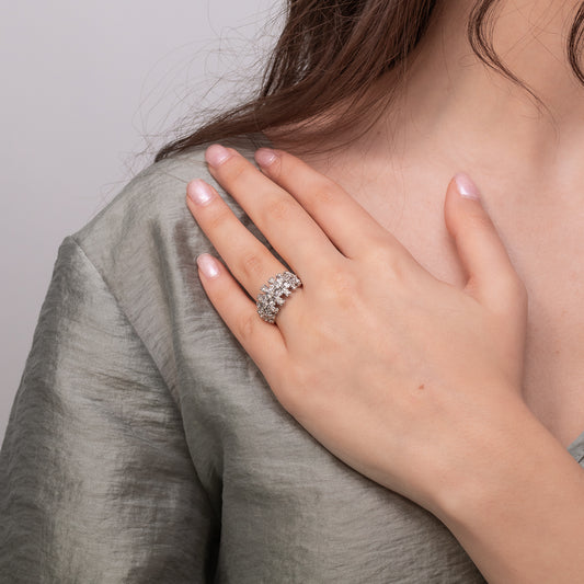 Diamond Dinner Ring in 10K White Gold (0.50 ct tw)