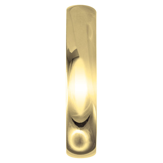 Low Dome Comfort Fit Wedding Band in 14K Yellow Gold (4MM)