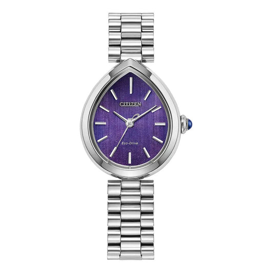 Citizen Eco-Drive L Rainell Purple Dial Watch | EM1200-55X