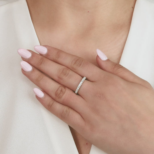 14K White Gold Diamond Anniversary Band (0.50 ct tw)