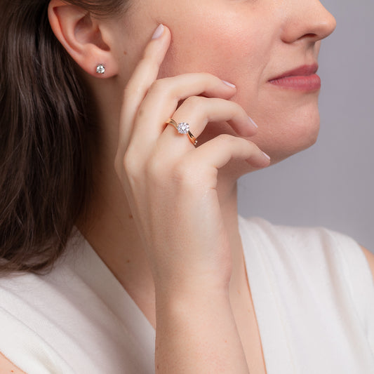 10K Yellow Gold Diamond Promise Ring (0.25 ct tw)