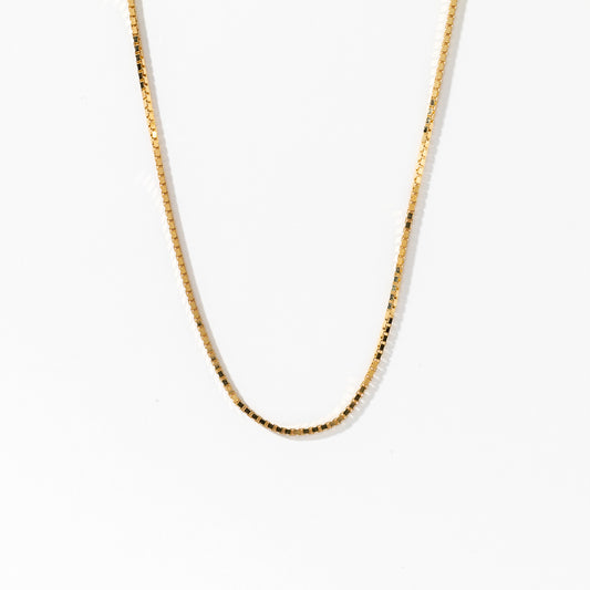 10K Yellow Gold 1.00mm Box Chain (20")