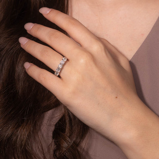 Diamond Anniversary Ring in 14K White Gold (1.50 ct tw)