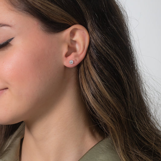 Lab Grown Diamond Stud Earrings in 14K Yellow Gold (1.00 ct tw)