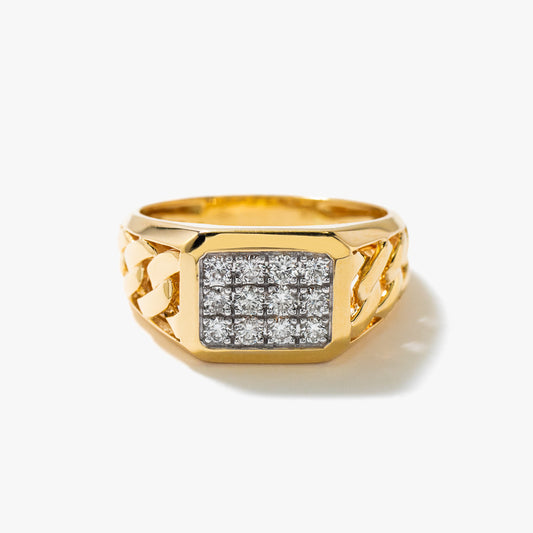 Men's Diamond Ring in 10K Yellow Gold (0.50 ct tw)