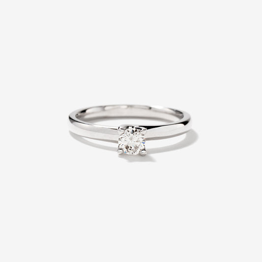 Diamond Solitaire Engagement Ring in 10K White Gold (0.25 ct tw)