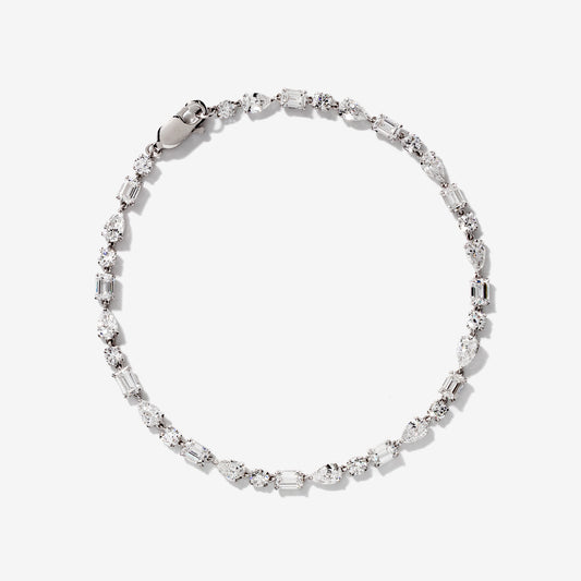 Lab Grown Diamond Bracelet in 14K White Gold (5.00 ct tw)