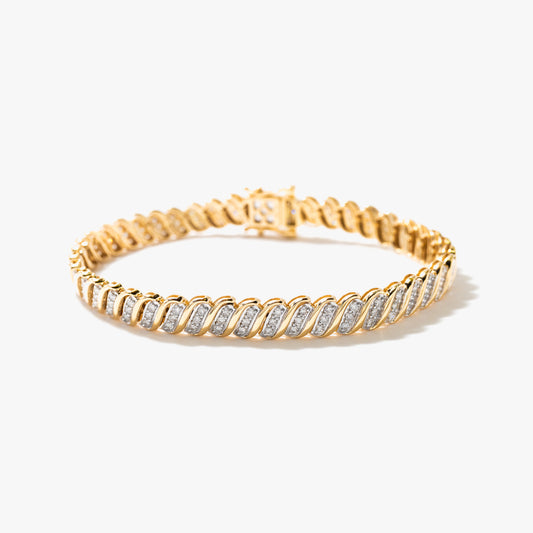 Diamond Bracelet in 10K Yellow Gold (2.00 ct tw)