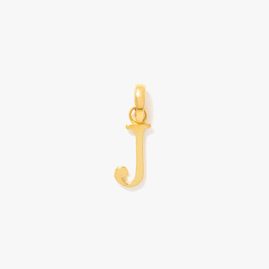"J" Initial Pendant in 10K Yellow Gold