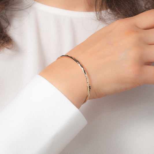 3mm Ladies Bangle in 10K Yellow Gold