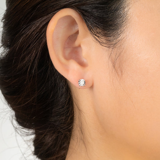 Diamond Jacket Earring in 10K White Gold (0.70 ct tw)