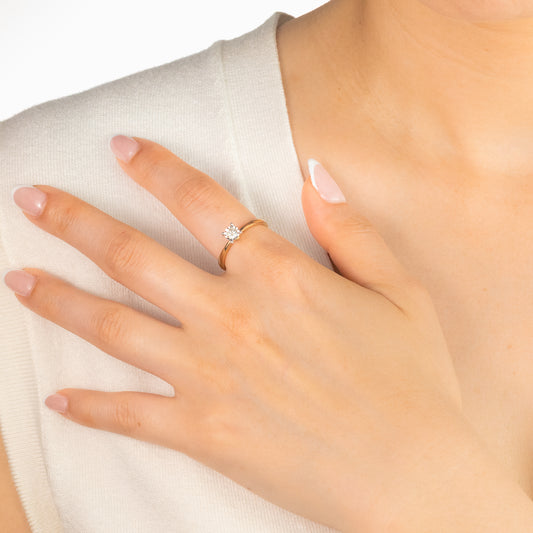 10K Yellow Gold Diamond Promise Ring (0.20 ct tw)