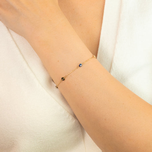 Evil Eye Bracelet in 10K Yellow Gold