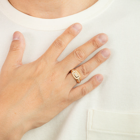 Men's Diamond Ring in 10K Yellow Gold (0.40 ct tw)