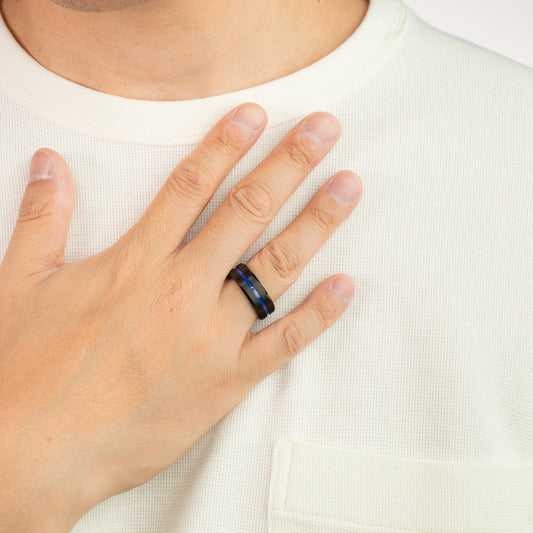 Men's 8mm Tungsten Ring - Size 10