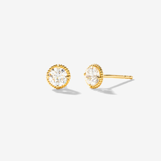 Lab Grown Diamond Stud Earrings in 10K Yellow Gold (0.75 ct tw)