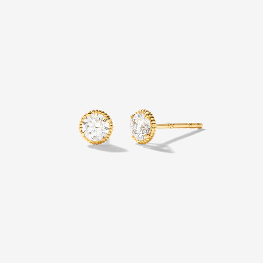 Lab Grown Diamond Stud Earrings in 10K Yellow Gold (0.50 ct tw)