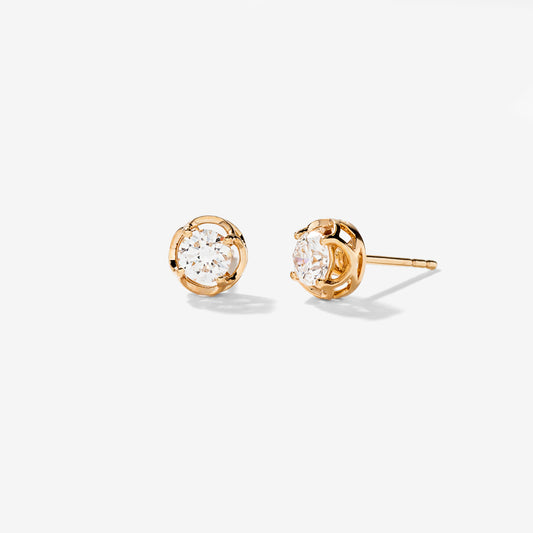 Lab Grown Diamond Stud Earrings in 10K Yellow Gold (0.75 ct tw)