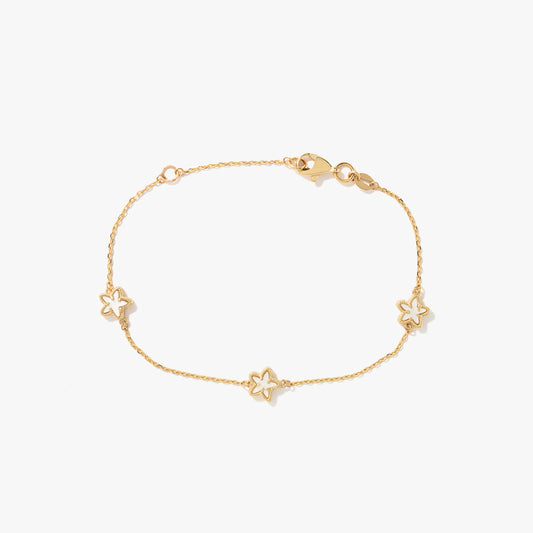 Star Bracelet in 10K Yellow Gold