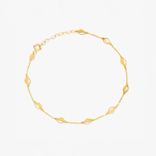 Sea Shell Bracelet in 10K Yellow Gold