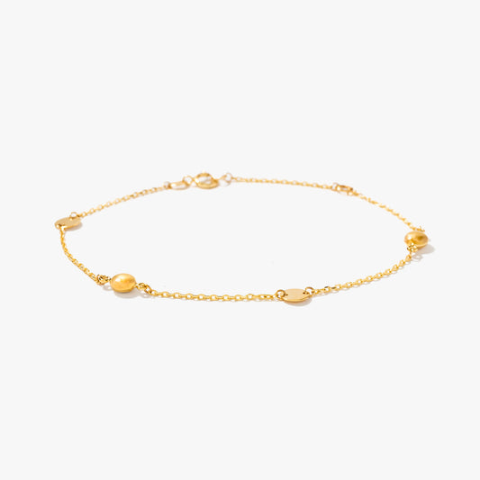 Disc Bracelet in 10K Yellow Gold
