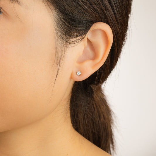 Lab Grown Diamond Stud Earrings in 14K White Gold (0.30 ct tw)