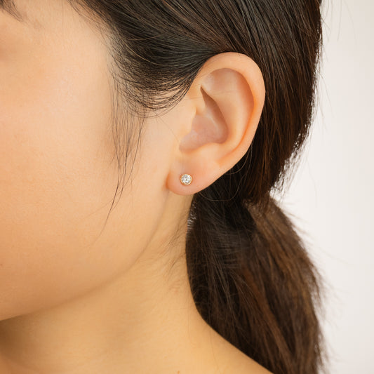 Lab Grown Diamond Stud Earrings in 10K Yellow Gold (0.30 ct tw)