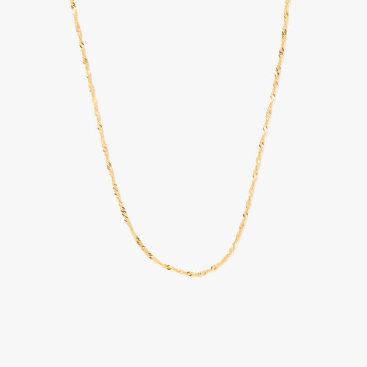 10K Yellow Gold 1.5mm Singapore Chain (16")