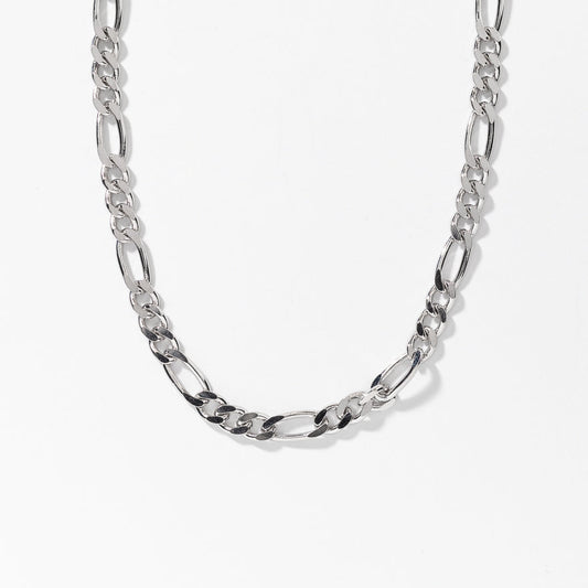 4mm Silver Figaro Chain (18”)